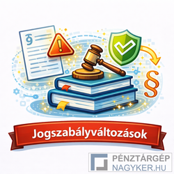 Jogszabályváltozások pénztárgépes blogtémakör