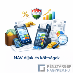 NAV díjak és költségek pénztárgépes blogtémakör